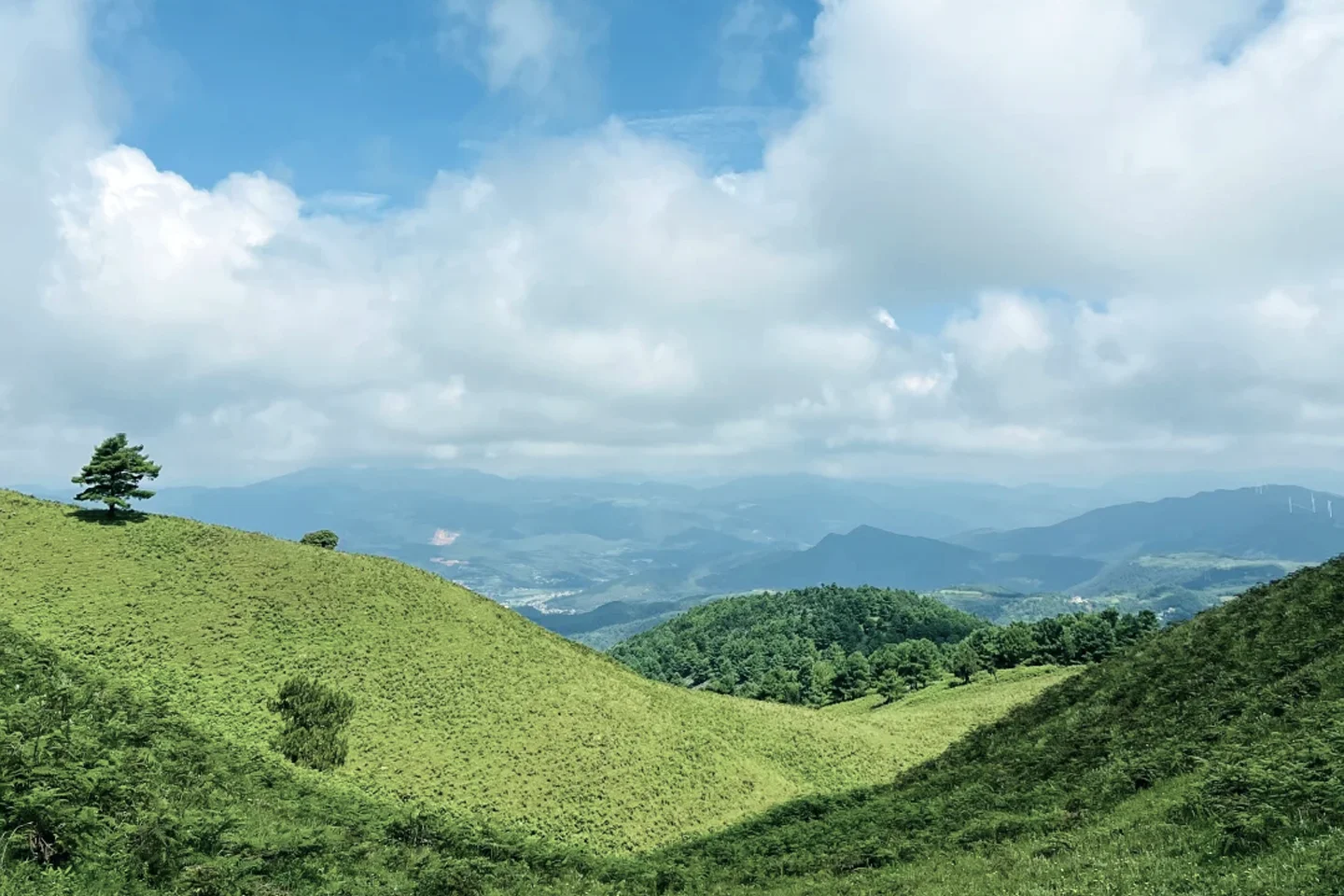 四哨村褶皱草甸盘山公路