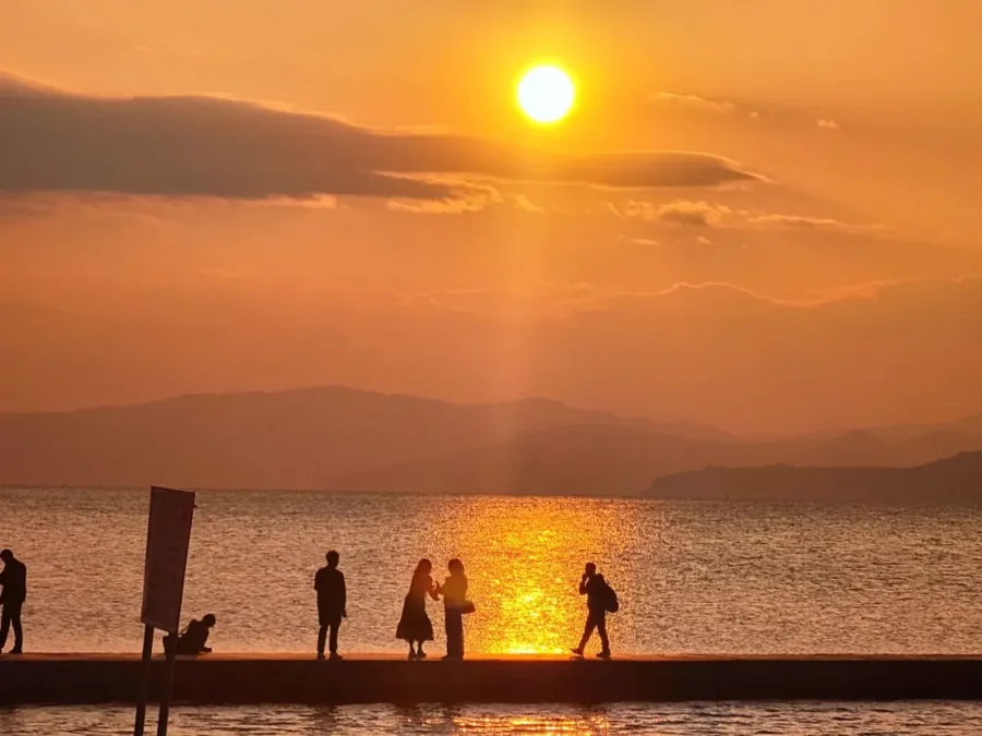 南岸 海晏村日落