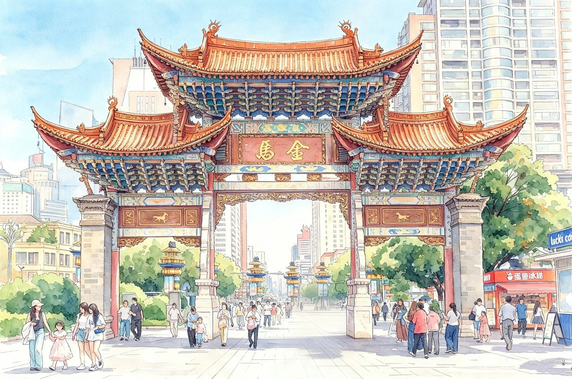 金马碧鸡坊